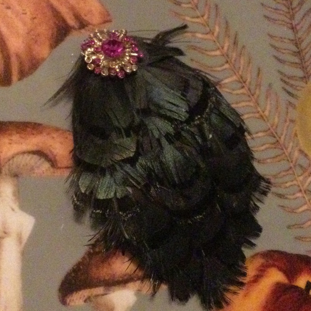 NWOT VTG Anthro Peacock Hair Clip